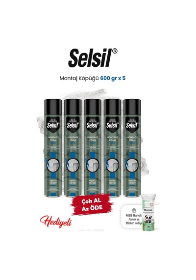 5 X 600 Gr Montaj Köpüğü Ve Rosie