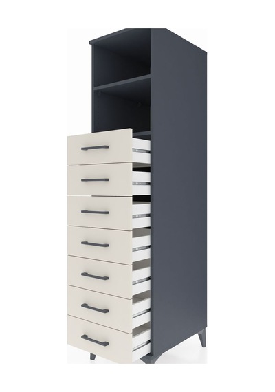 Kronos Dolap 2 Raflı 7 Çekmeceli 44x59x182 Antrasit-aytaşı Antrasit Kronos Dolap 2 Raflı 7 Çekmeceli 44x59x182 Antrasit-aytaşı Antrasit