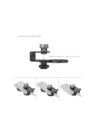 Smallrig 4779 Magsafe / Metal Yuva Evrensel 2'si 1 Arada Ssd Tutucu