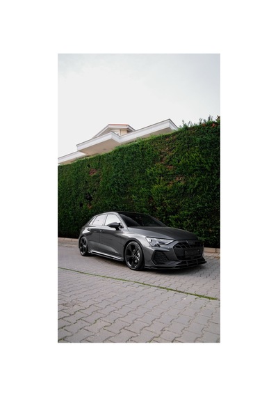 2025+ Audi A3 S Line Yan Marşpiyel Seti Piano Black Abs Yan Etek