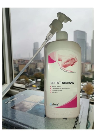 Detro Purehand Normal Ciltler İçin Sıvı Sabun 1l, Pompa Dahil