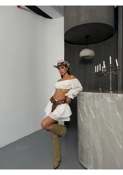 Havens Daphne Brode Takım Beyaz