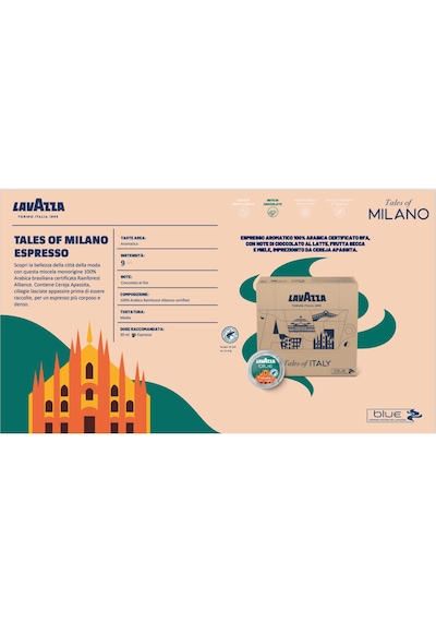 Lavazza Tales Of Milano Espresso Blue Kapsül Kahve 100 Lü Kapsül Kahve
