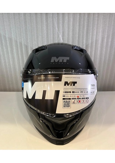 Mt Helmets Braker Sv Pure A1 Kapalı Kask Parlak Siyah