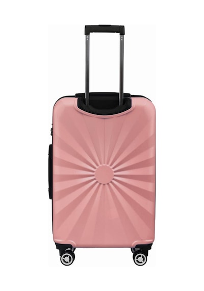 Orta Boy %100 Polikarbon Valiz 4x2 Teker Rose 1809 Rose