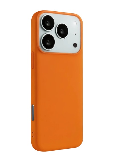 Apple İphone 17 Pro Max Nano İçi Kadife Silikon - Turuncu