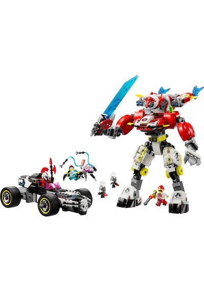 LEGO® DREAMZzz™ Cooper’ın Kaplan Robotu ve Zero’nun Hot Rod Arabası 71497 - 9 Yaş ve Üzeri Çocuklar için Oyuncak Araç Yapım Seti (1006P)