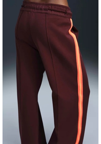 Nike Naomi Osaka High Waisted Loose Knit Trousers Bol Kesim Kadın Eşofman Altı Bordo