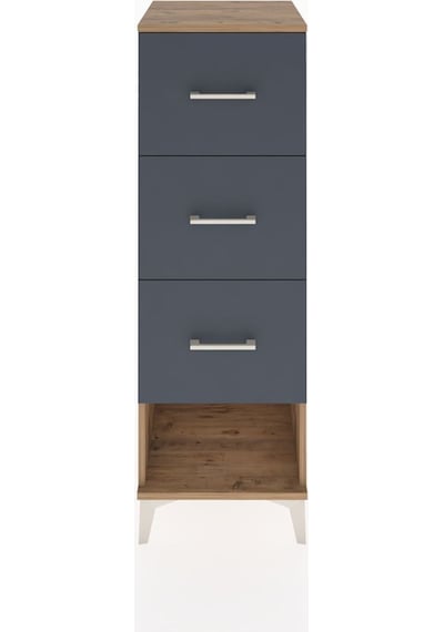 Hyperion Dolap 3 Çekmeceli 44x44x134 Çam-antrasit Atlas Çam