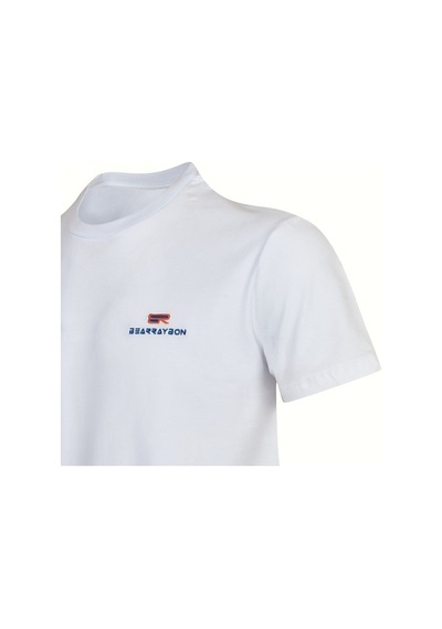 Bearraybon Erkek Sıfır Yaka T-Shirt-Beyaz