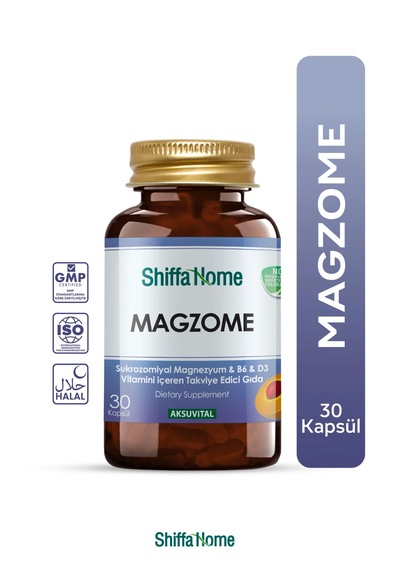 Magzome Sukrozomiyal Magnezyum & B6 & D3 Vitamini 30 Kapsül