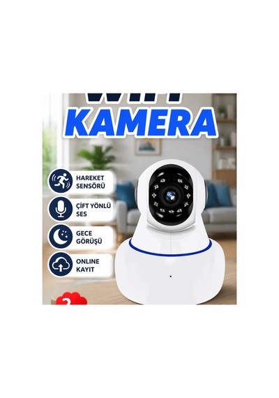 3.0mp Full Hd Akıllı Ip Kamera Gece Görüşü ve Çift Yönlü Ses Renkli