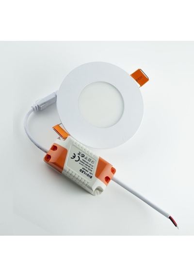 Neba 3w Ultra İnce Spot Led Panel Seti 2'li Beyaz Işık 6400k Enerji Tasarruflu Tavan Aydınlatma A+ Beyaz