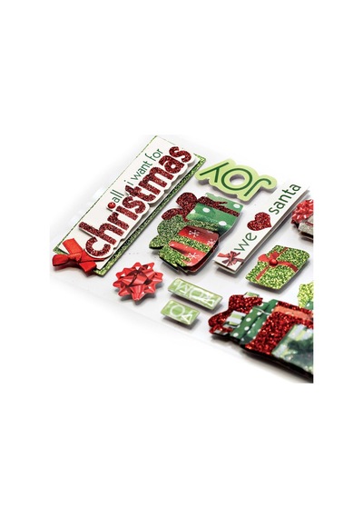 Lexroo 3d Çıkartmalar 4,5"x8,5"-all I Want For Christmas Standart