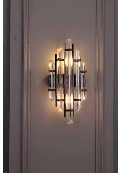 Elite Lighting Helena Cam Modern Eskitme Renk Elektrikli Duvar Apliği