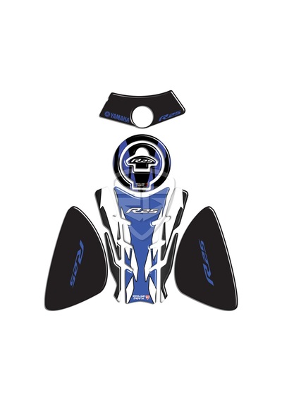Yamaha R25 Eski Kasa Tank Pad Set Mavi