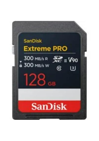 Sandisk Extreme Pro SDSDXDM-128G-GN4IN 128 GB SDXC V90 UHS-II U3 UHD Hafıza Kartı