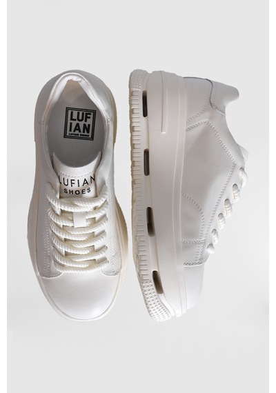 Lufian Agatha Kadın Sneaker Ayakkabı Beyaz Beyaz 121230007100500 Beyaz