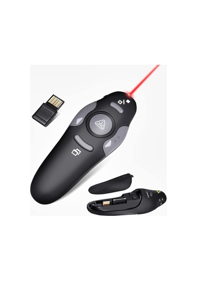 Kablosuz Sunucu Ppt Kontrol Cihazı Sunum Uzaktan Kumanda Lazer İşaretçi Usb Fare Tıklayıcı