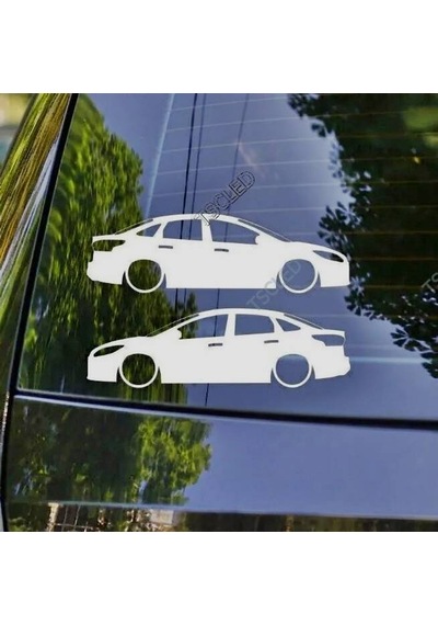 Focus Sedan Mk3 2011 Kelebek Cam Oto Sticker 17 Cm 2 Adet