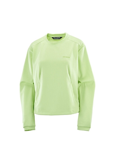 Salomon Motomesh Crewneck W Kadın Günlük Sweatshirt Lc2846700 Yeşil