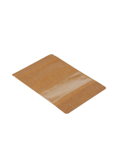 Packanya Kraft Dar Pencereli Doypack 500'lü 20 x 30 + 5 CM