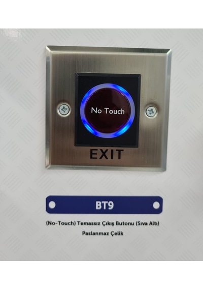 Bt9 Sıva Altı Metal Temassız No Touch Kapı Açma Butonu