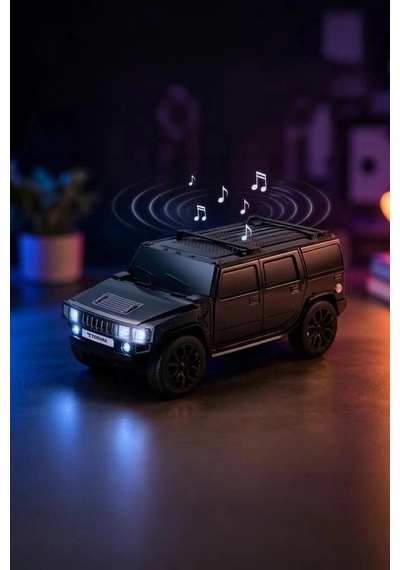 Premium Torima Bluetooth Hoparlör Araba Tasarımlı D48 Siyah Salon Müzik Cep Boy