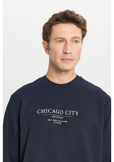 AC&Co / Altınyıldız Classics Erkek Lacı 2 İplik Pamuklu Standart Fit Normal Kesim Bisiklet Yaka Sweatshirt Lacı