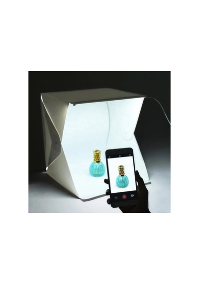Katlanabilir Ürün Fotoğraf Çekim Çadırı 40x40 Cm Led Işıklı