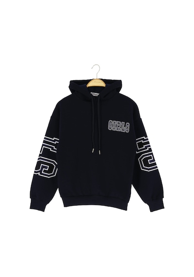 Kız Çocuk Sweatshirt Polarlı Lacivert