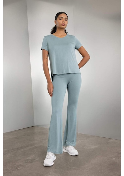 DeFactoFit Modal İspanyol Paça İnce Pantolon C0420AX24SMGN1223