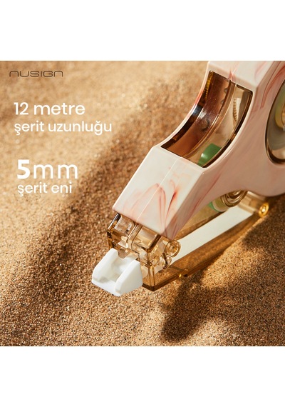 Nusıgn Düzeltme Bandı 5 Mm X 12 M Ergonomik Tasarım Beyaz