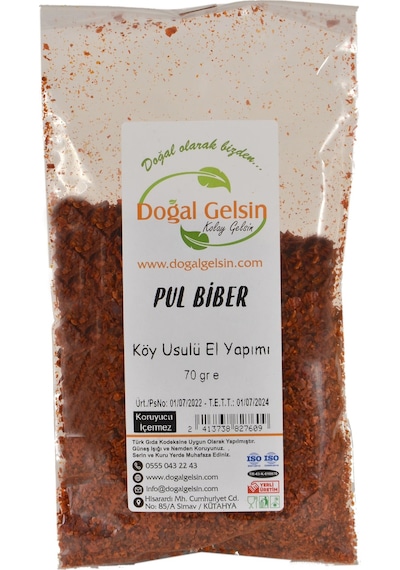 Doğal Gelsin Pul Biber 70 G