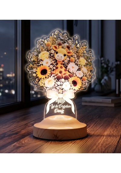 Zürafalı Ayçiçeği Işıklı Çiçek Buketi Led Lamba - Kişiye Özel Çocuğa Doğum Günü Hediyesi, Bebek Ve Çocuk Odası Lambası Zürafalı Ayçiçeği Işıklı Buketi Zürafalı Ayçiçeği Işıklı Çiçek Buketi Led Lamba - Kişiye Özel Çocuğa Doğum Günü Hediyesi, Bebek Ve Çocuk Odası Lambası Zürafalı Ayçiçeği Işıklı Buketi