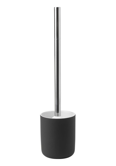 Modern Gri Tuvalet Fırçası 38 Cm - Şık Banyo Aksesuarı Gri Gri