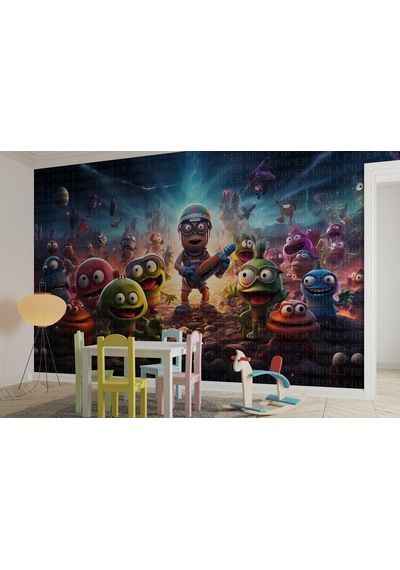 3d Macera Çocuk Odası Poster Duvar Kağıdı