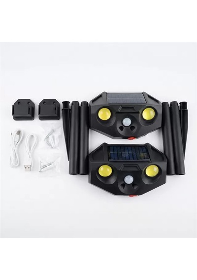 Sh Powermaster Pm-29074 Beyaz Ve Kırmızı Renkli Hareket Sensörlü Solar Bahçe Aydınlatması Najmaddin