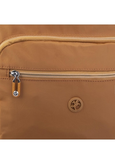 Nas Bag Büyük Boy Unisex Hafif Ve Su Geçirmez Çok Gözlü Sırt Çantası Hardal