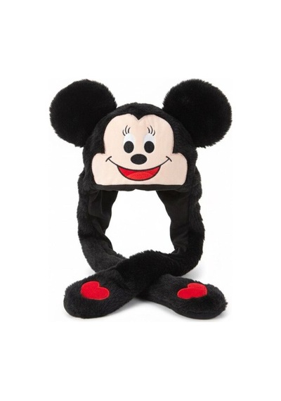 Atakids Işıklı Ve Hareketli Kulaklı Peluş Şapka Siyah Çok Renkli