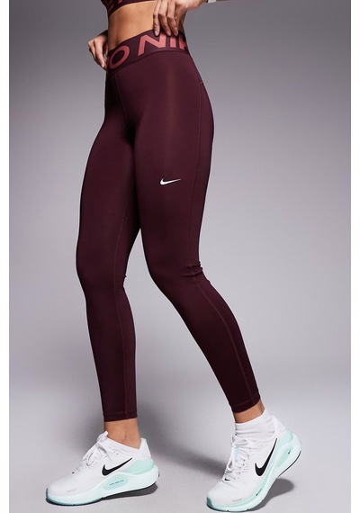 Nike Pro Sculpt Dri Fit High Rise Full Length Leggings Kadın Yüksek Bel Antrenman Tayt Bordo