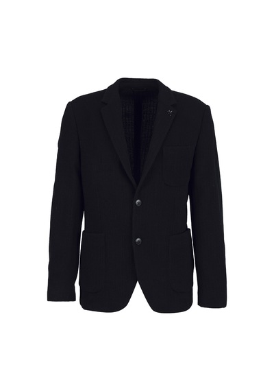 Fabrika Lacivert Erkek Slim Fit Armürlü Ceket Ceka - F- T- 2- A