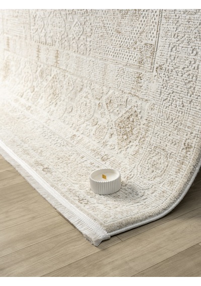 Mariesse Home Artes Serisi Bambu Dokulu Modern Sık Dokuma Makine Halısı Smart 12004 Bej