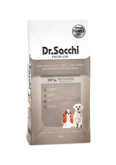 Düşük Tahıllı Sığır Etli Ve Kuzu Etli Mini Irk Yetişkin Köpek Maması 12 Kg