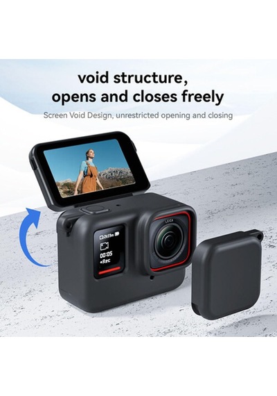 Silikon Koruyucu Kılıf + Lens Kapağı Insta360 Ace Pro İle Uyumlu, Hafif, Darbeye Dayanıklı, Tam Oturan Esnek Tasarım Diğer Silikon Koruyucu Kılıf + Lens Kapağı Insta360 Ace Pro İle Uyumlu, Hafif, Darbeye Dayanıklı, Tam Oturan Esnek Tasarım Diğer