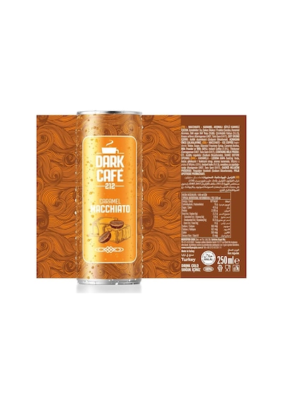 Dark Café 212 Soğuk Kahve Caramel Macchiato 250 Ml X 12 Adet Hazır