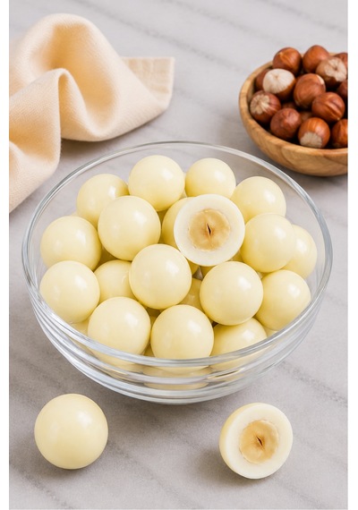 Beyaz Çikolatalı Fındık Draje 500 G