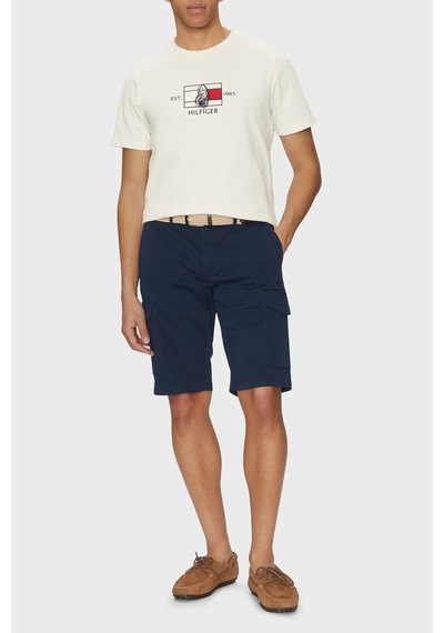 Tommy Hilfiger Erkek T Shirt Mw0mw38628 Z00 Açık Bej Açık Bej