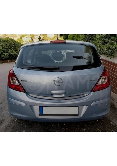 Opel Corsa D Krom Bagaj Alt Çıtası 2007-2014 Arası P.Çelik