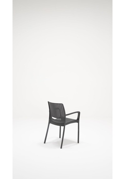 Rattan Lüx 90x150 Bahçe&balkon&teras Masa Seti - Antrasit Diğer